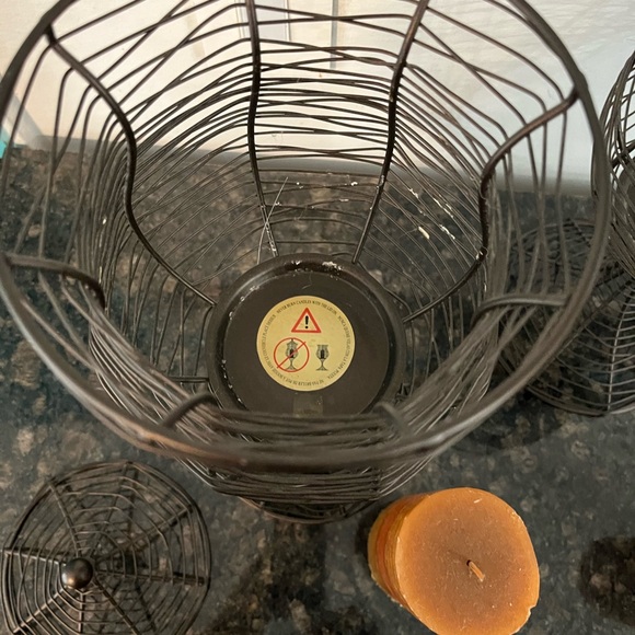 PartyLite Accents Partylite Apothecary Bronze Metal Pillar Candle